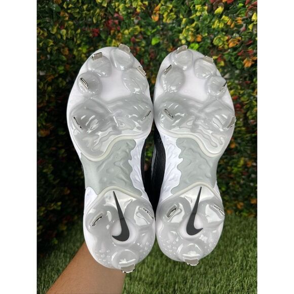 7 Nike Alpha Huarache Elite 4 Mid Black Baseball Cleats Shoes DJ6520-011 Men's 7 - Picture 7 of 9